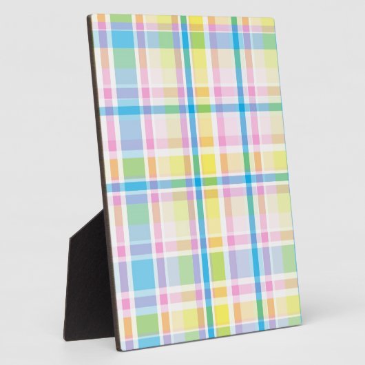 Trendfarbene, gelb-blaue Teermotive-Accessoires Fotoplatte (Seite)