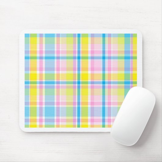 Trendfarbene, gelb-blaue Teermotive-Accessoires Mousepad (Mit Mouse)