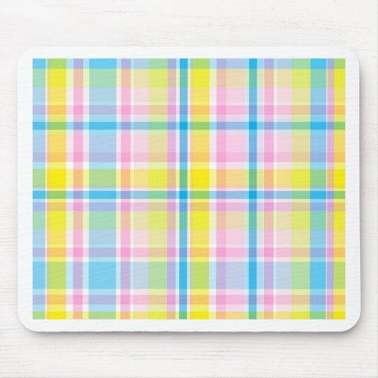 Trendfarbene, gelb-blaue Teermotive-Accessoires Mousepad (Vorne)