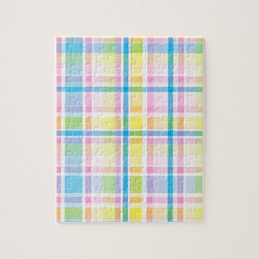 Trendfarbene, gelb-blaue Teermotive-Accessoires Puzzle (Vertikal)