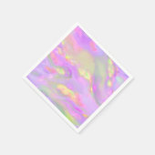 Trendfarbene, hübsche abstrakte Wellen Serviette (Ecke)