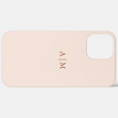 Trendfarbene, Minimalistische Pastellfarben, rosa  Case-Mate iPhone Hülle (Rückseite / Rechts)