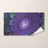 Trendfarbene Moderne Abstrakte Fraktal Blume Badhandtuch Set (Handtuch)