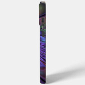 Trendfarbene Moderne Abstrakte Fraktal Blume Case-Mate iPhone Hülle (Rückseite / Links)