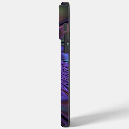 Trendfarbene Moderne Abstrakte Fraktal Blume Case-Mate iPhone Hülle (Rückseite / Links)