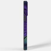 Trendfarbene Moderne Abstrakte Fraktal Blume Case-Mate iPhone Hülle (Rückseite / Rechts)