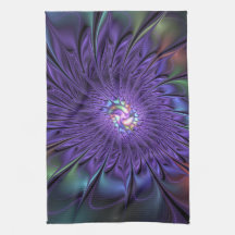 Trendfarbene Moderne Abstrakte Fraktal Blume