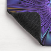 Trendfarbene Moderne Abstrakte Fraktal Blume Mousepad (Ecke)