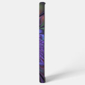 Trendfarbene Moderne Abstrakte Fraktal Blume Samsung Galaxy Hülle (Linke Seite)