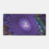 Trendfarbene Moderne Abstrakte Fraktal Blume Schreibtischunterlage (Vorderseite)