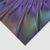 Trendfarbene Moderne Abstrakte Fraktal Blume Seidenpapier (Detail)