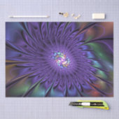 Trendfarbene Moderne Abstrakte Fraktal Blume Seidenpapier (Handwerk)