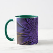 Trendfarbene Moderne Abstrakte Fraktal Blume Tasse (Links)