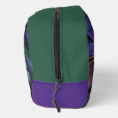 Trendfarbene Moderne Abstrakte Fraktal Blume Waschbeutel (Rechts)