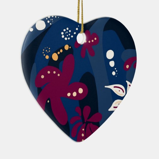 Trendfarbene Muster-Accessoires, abstrakt-blau-pin Keramikornament (Rechts)