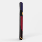 Trendfarbene Muster-Accessoires, schwarz, lila abs Case-Mate iPhone Hülle (Hinten/Rechts)