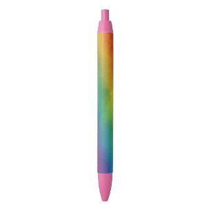 Trendfarbene Regenbogenfarben Farbenfrohe Vorlage Kugelschreiber