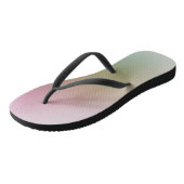 Trendfarbene Regenbogenfarben Rosa Rosa Orange Gel Badesandalen (Schrägansicht)