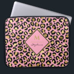 Trendfarbene Schwarz-Rosa- und Goldleoparddrucke | Laptopschutzhülle<br><div class="desc">Trendfarbene Schwarz-Rosa- und Goldleoparddrucke |Monogramm-Design,  Die Vorlage ist für Sie Set,  um Sie Namen und Initial zu hinzufügen. Wenn Sie die Farbe oder den Stil des Schriftartes ändern möchten,  klicken Sie am Ende der Vorlage weiter auf Anpassen.</div>