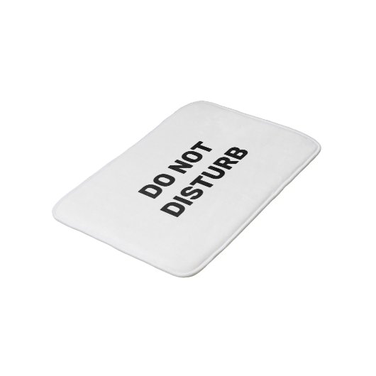 Trendfarbene schwarze und weiße Badematte nicht st (Schrägansicht)