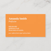 Trendfarbene und abstrakte Lichtfarben cool Visitenkarte (Rückseite)