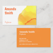 Trendfarbene und abstrakte Lichtfarben cool Visitenkarte (Vorne/Hinten)