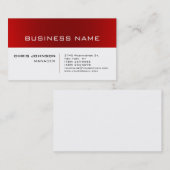 Trendfarbene Visitenkarte des White Striping Manag (Vorne/Hinten)