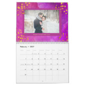 Trendfarbene Wasserfarbe mit Gold | FOTO Kalender (Feb 2027)