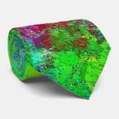 Trendfarbene Wasserfarben Design Krawatte (Gerollt)