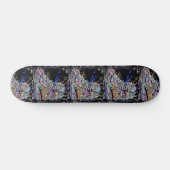 Trendfarbene Wasserfarbengraffiti Sneakers Skateboard (Horizontal)