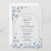 Trendfarbene Wildblumen boho arch Einladung (Vorne/Hinten)