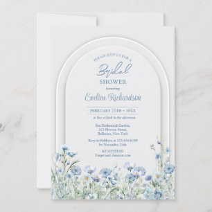 Trendfarbene Wildblumen boho arch sage Einladung