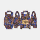 Trendfarbene Zebra Animal Print Fevor Box Geschenkschachtel (Ungefaltet)