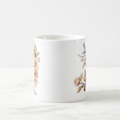 Trendfarbener Herbstgarten Letter O Kaffeetasse (Mittel)