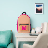 Trendfarbener Pfirsich mit dem Namen Monogram