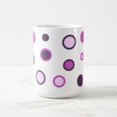 Trendfarbener Polka Dot-Kaffee-Cup Kaffeetasse (Mittel)