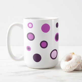 Trendfarbener Polka Dot-Kaffee-Cup Kaffeetasse