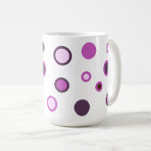 Trendfarbener Polka Dot-Kaffee-Cup Kaffeetasse (VorderseiteRechts)