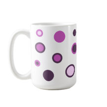 Trendfarbener Polka Dot-Kaffee-Cup
