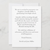 Trendfarbener Text Overlay | Absolvent | Foto Anno Ankündigung (Rückseite)