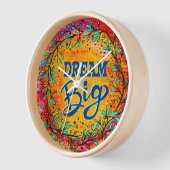 Trendfarbener Traum Große gelbe Inspirivity Clock Uhr (Winkel)