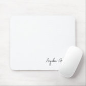 Trendfarbener und weißer Personalisierter Name Mousepad (Mit Mouse)