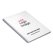 Trendfarbenes berufliches, modernes Markenweiß Notizblock (Rechte Seite)