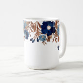Trendfarbenes Blumenmuster Giro Foliage Kaffeetasse (VorderseiteRechts)
