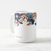 Trendfarbenes Blumenmuster Giro Foliage Kaffeetasse (Vorderseite Links)