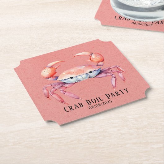 Trendfarbenes Crab Boil Party / Unternehmen Untersetzer (angewinkelt)