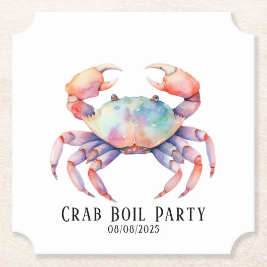 Trendfarbenes Crab Boil Party / Unternehmen Untersetzer (Vorderseite)
