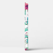 Trendfarbenes, florales Muster Case-Mate iPhone Hülle (Rückseite / Links)