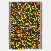 Trendfarbenes, helles Gelb- und Orangefarbenes Cam Decke (Vorderseite Vertikal)