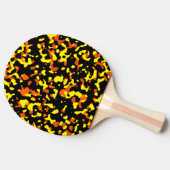 Trendfarbenes, helles Gelb- und Orangefarbenes Cam Tischtennis Schläger (Seitenansicht)